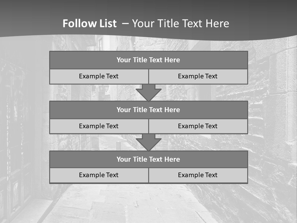 Street Spain Gothic PowerPoint Template