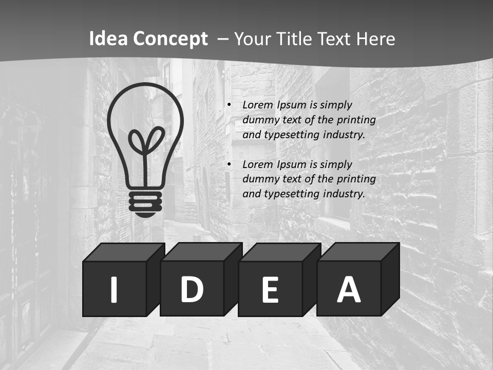 Street Spain Gothic PowerPoint Template