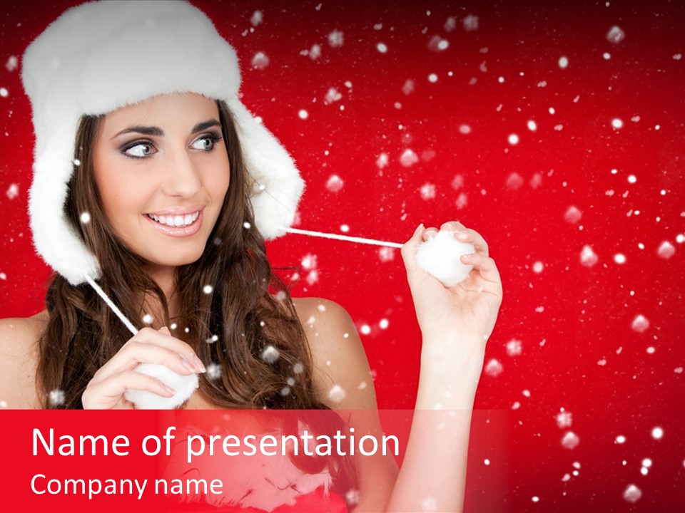 Hat Y Woman PowerPoint Template