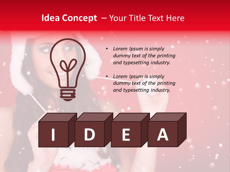 Hat Y Woman PowerPoint Template