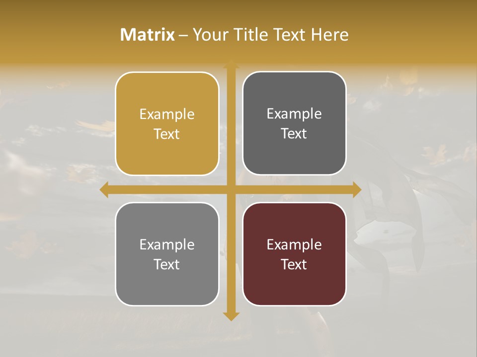 Woman Beautiful Autumn PowerPoint Template