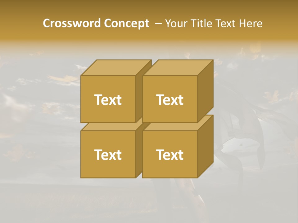 Woman Beautiful Autumn PowerPoint Template