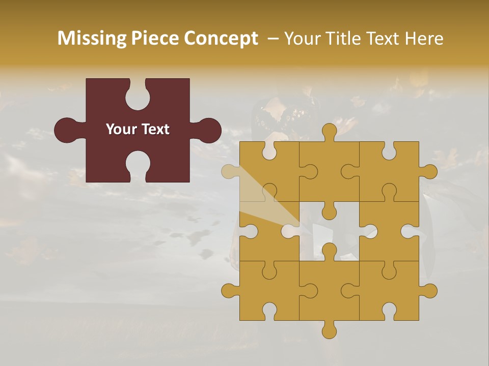 Woman Beautiful Autumn PowerPoint Template