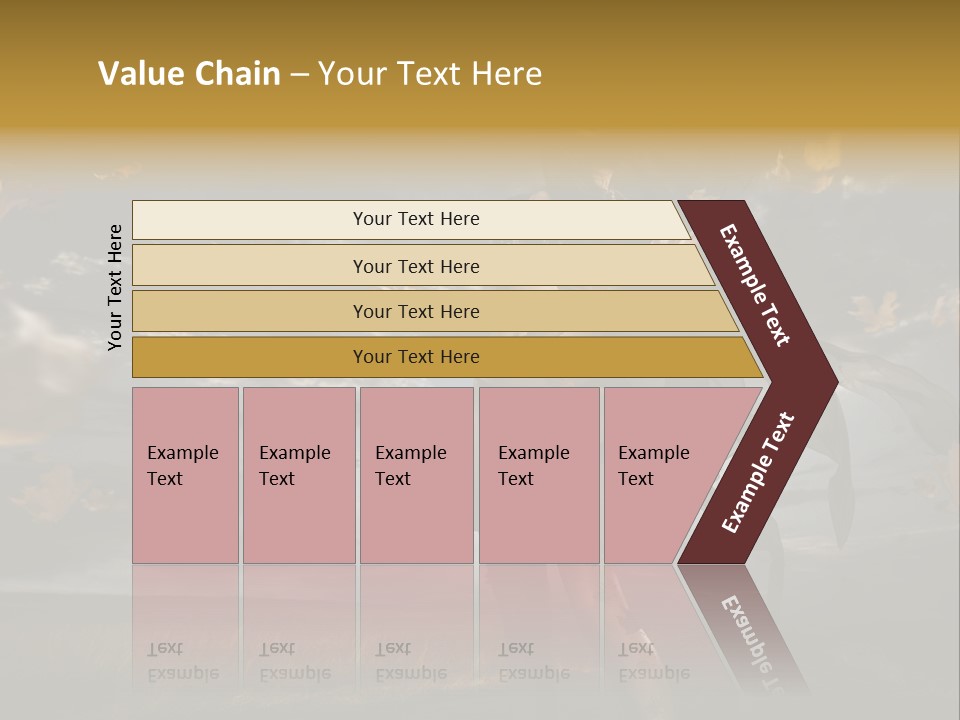 Woman Beautiful Autumn PowerPoint Template