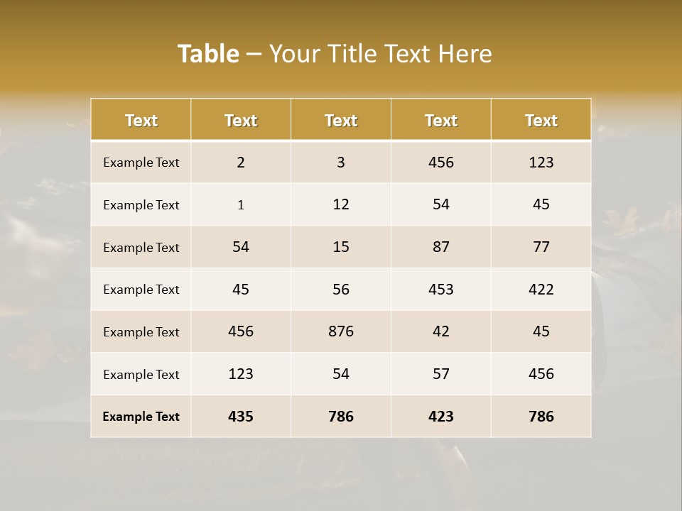 Woman Beautiful Autumn PowerPoint Template