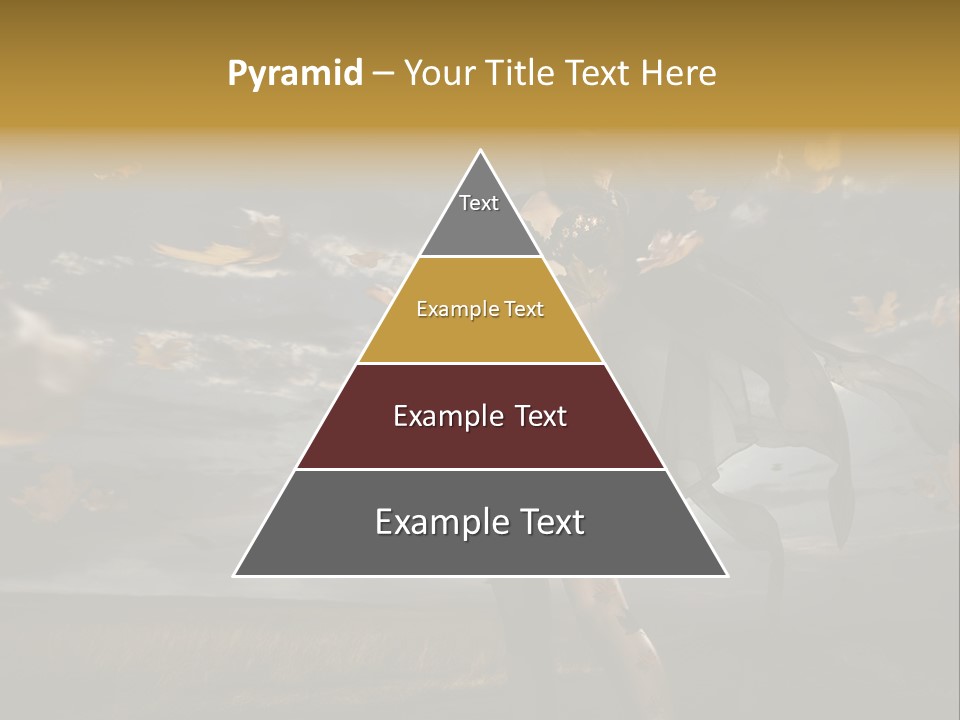 Woman Beautiful Autumn PowerPoint Template