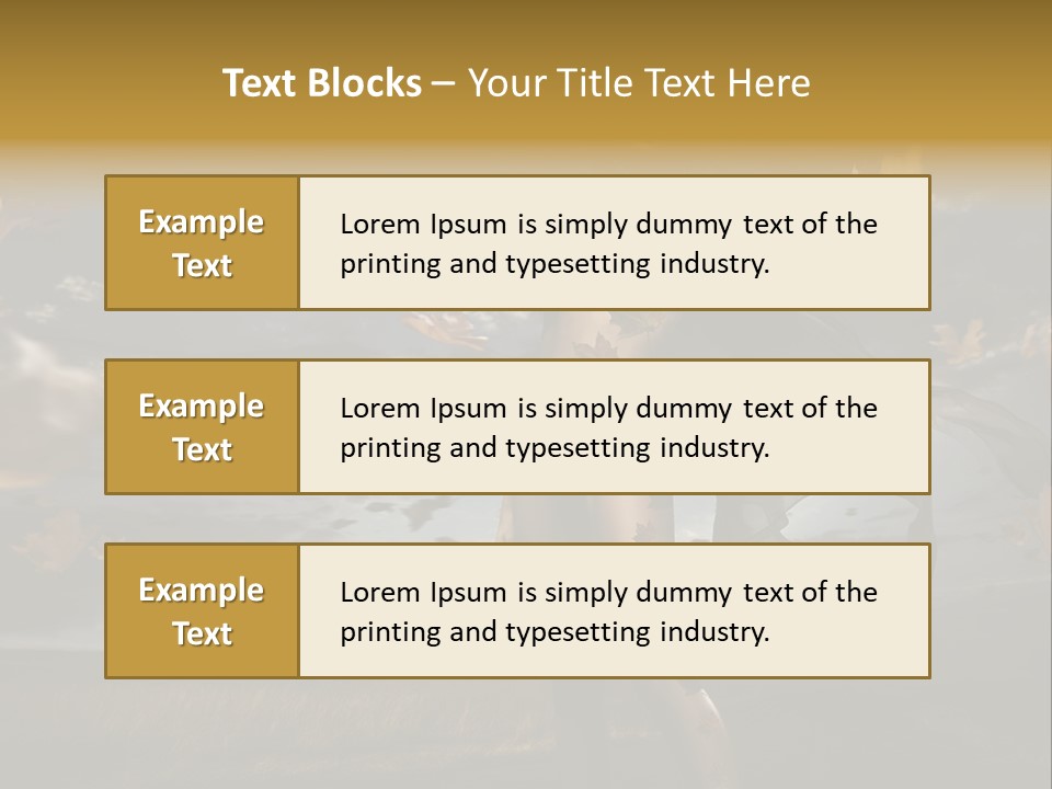 Woman Beautiful Autumn PowerPoint Template