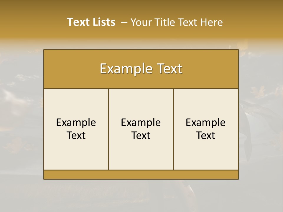 Woman Beautiful Autumn PowerPoint Template