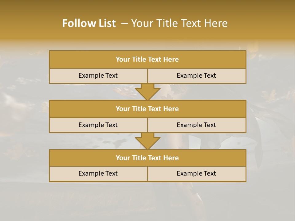 Woman Beautiful Autumn PowerPoint Template