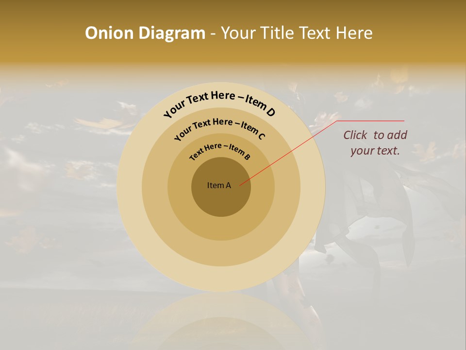 Woman Beautiful Autumn PowerPoint Template