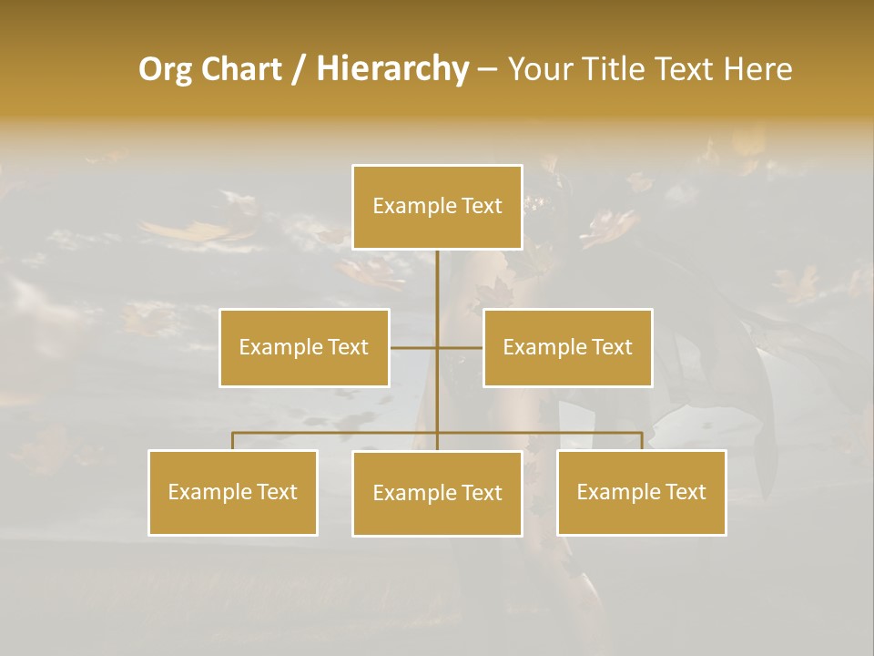 Woman Beautiful Autumn PowerPoint Template