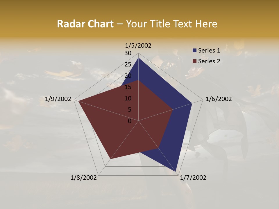 Woman Beautiful Autumn PowerPoint Template