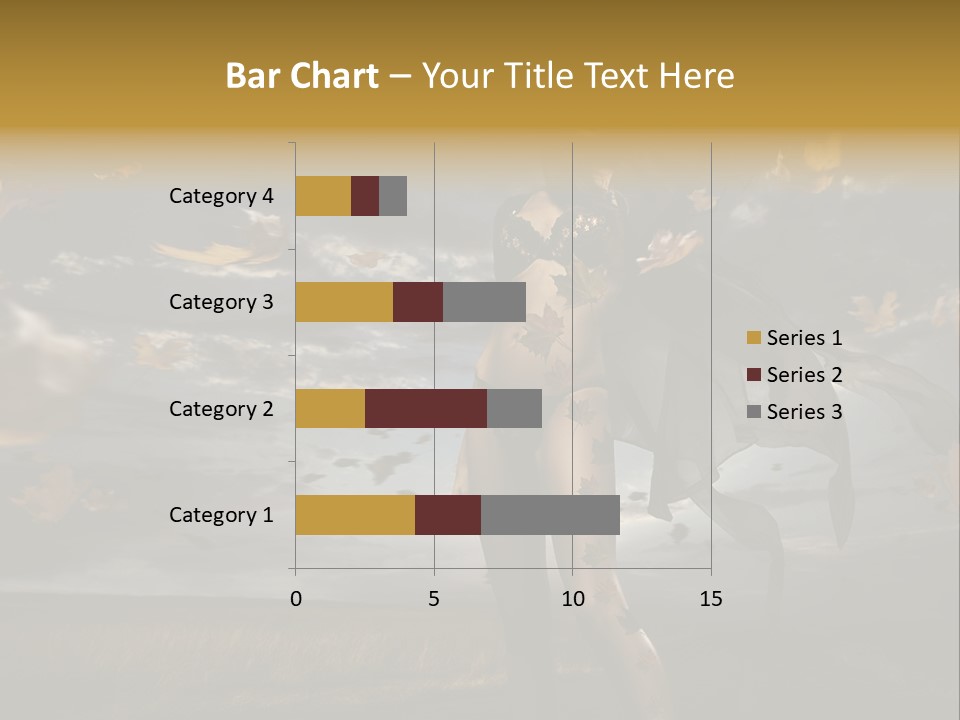 Woman Beautiful Autumn PowerPoint Template