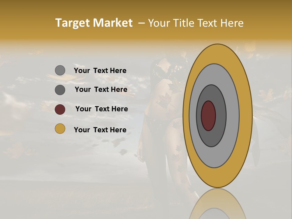 Woman Beautiful Autumn PowerPoint Template