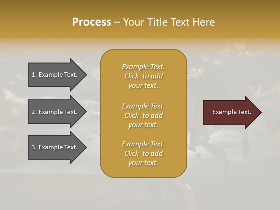 Woman Beautiful Autumn PowerPoint Template