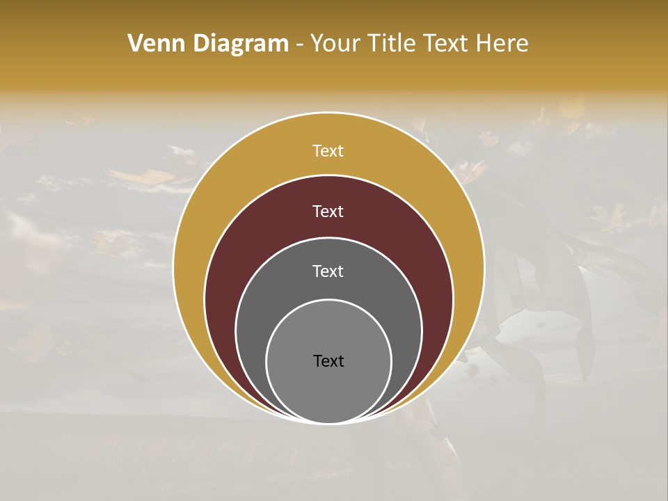 Woman Beautiful Autumn PowerPoint Template