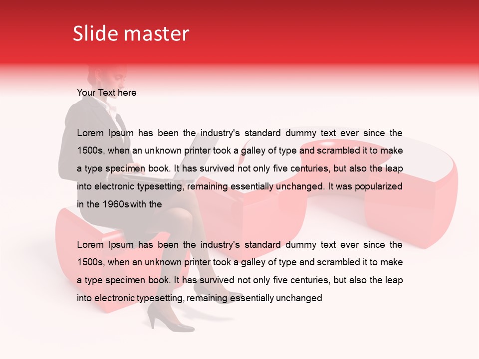 Faq Question Worker PowerPoint Template