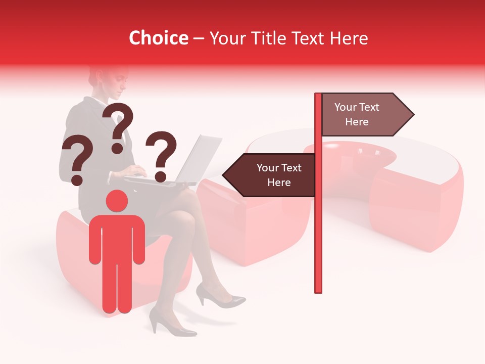 Faq Question Worker PowerPoint Template