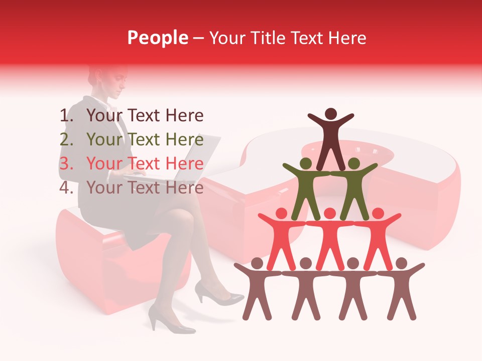 Faq Question Worker PowerPoint Template