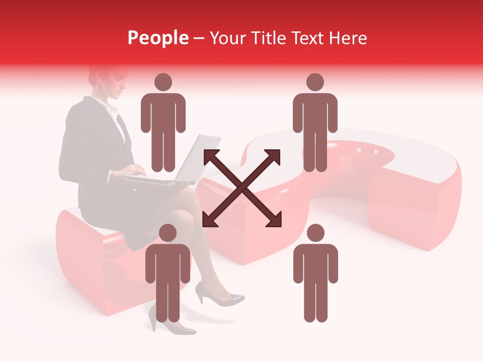 Faq Question Worker PowerPoint Template