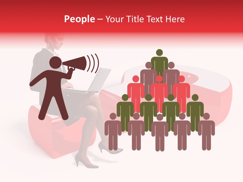 Faq Question Worker PowerPoint Template