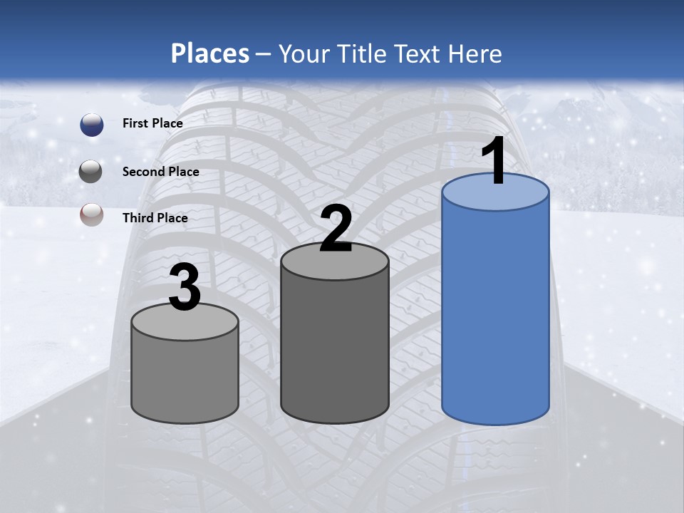 Schnee Pflicht Schneefahrbahn PowerPoint Template