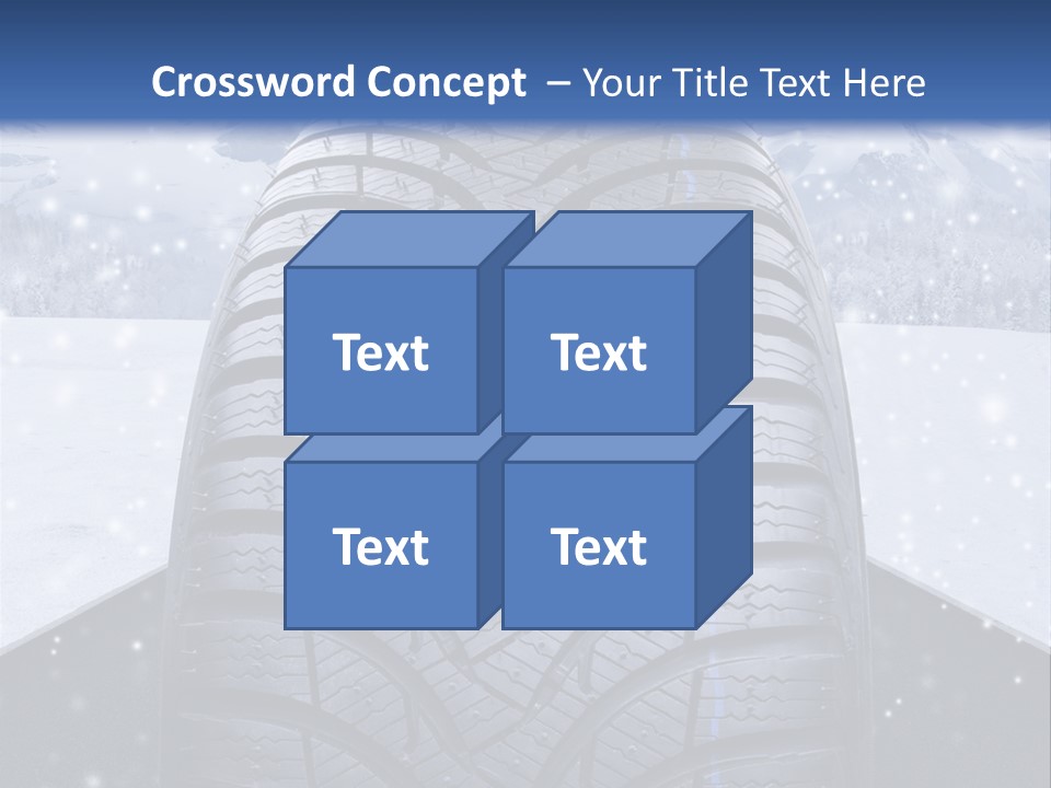 Schnee Pflicht Schneefahrbahn PowerPoint Template