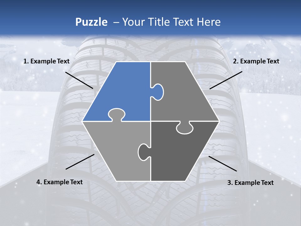 Schnee Pflicht Schneefahrbahn PowerPoint Template