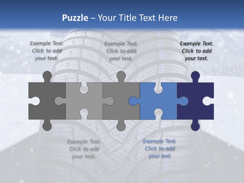 Schnee Pflicht Schneefahrbahn PowerPoint Template