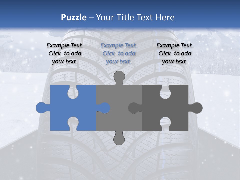 Schnee Pflicht Schneefahrbahn PowerPoint Template