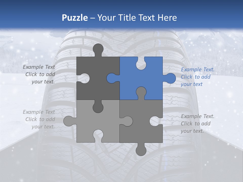 Schnee Pflicht Schneefahrbahn PowerPoint Template