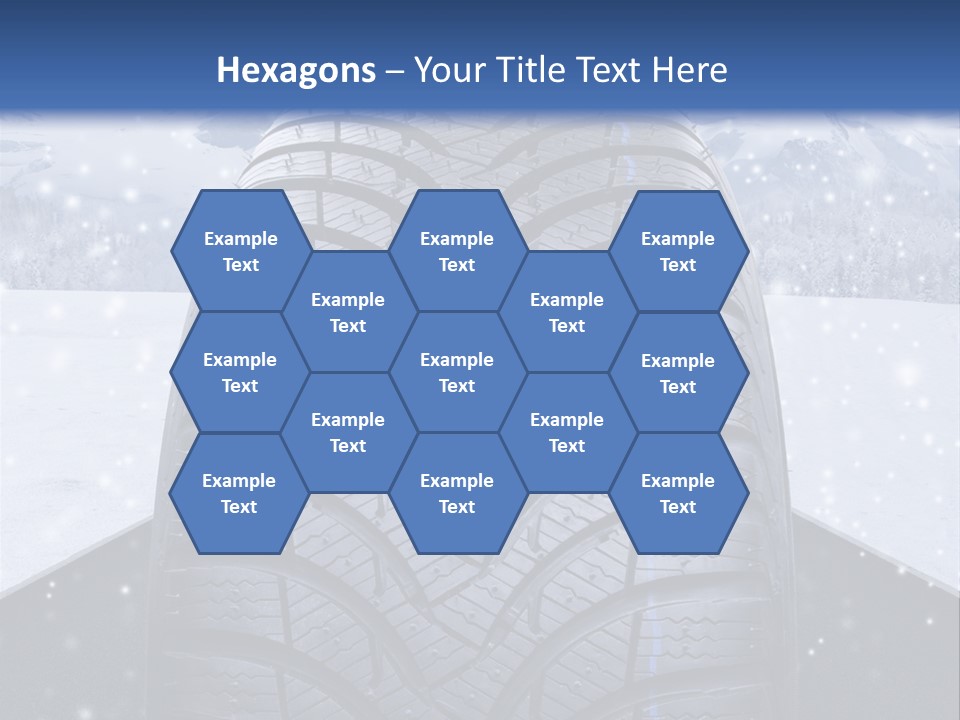 Schnee Pflicht Schneefahrbahn PowerPoint Template