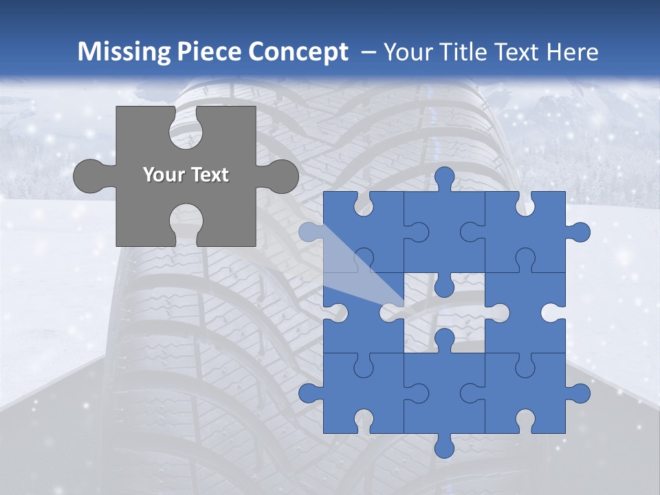 Schnee Pflicht Schneefahrbahn PowerPoint Template