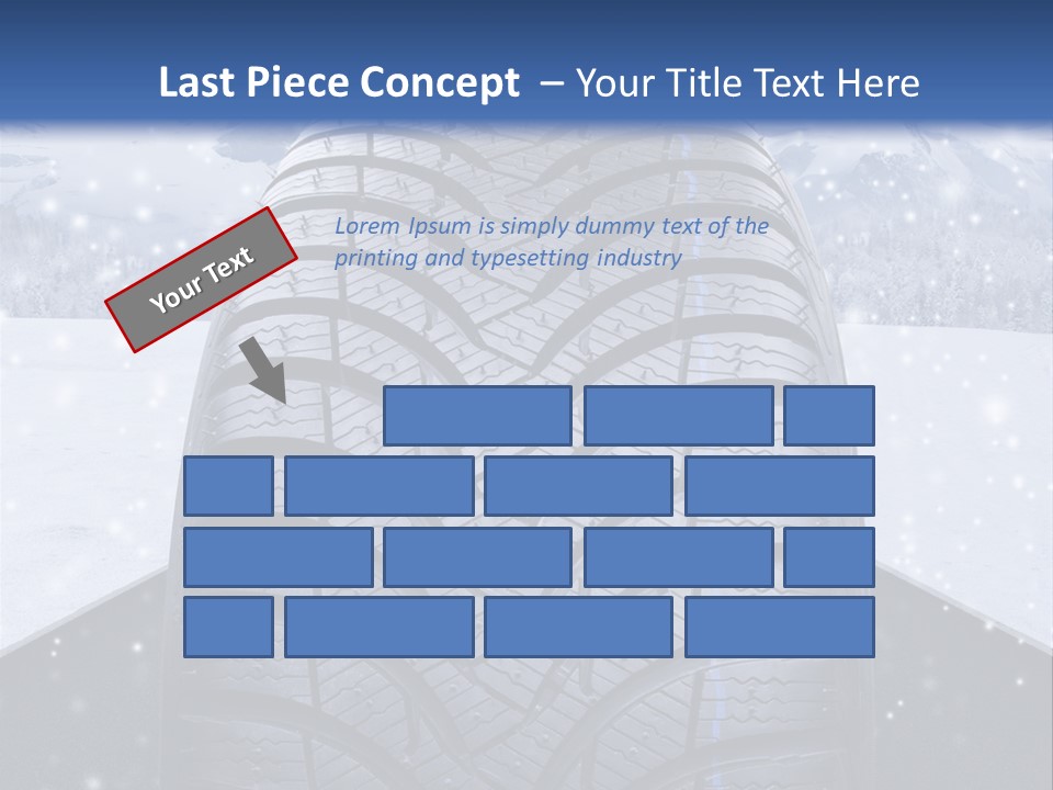 Schnee Pflicht Schneefahrbahn PowerPoint Template