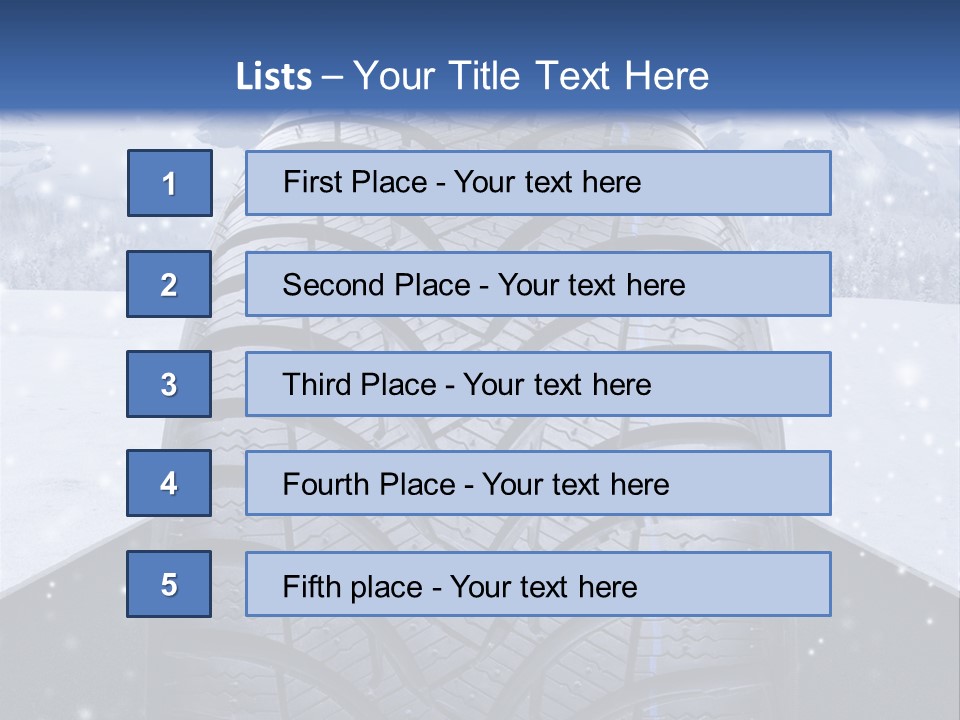 Schnee Pflicht Schneefahrbahn PowerPoint Template
