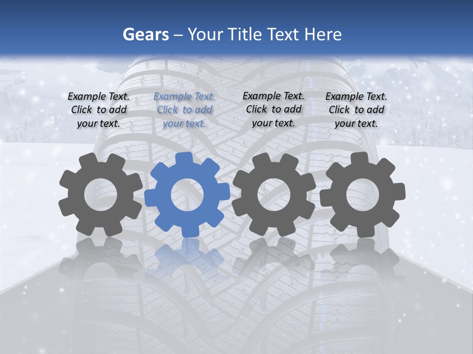 Schnee Pflicht Schneefahrbahn PowerPoint Template