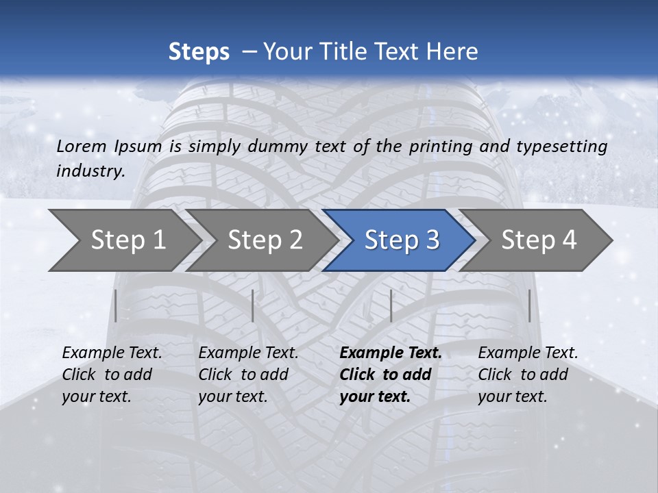 Schnee Pflicht Schneefahrbahn PowerPoint Template