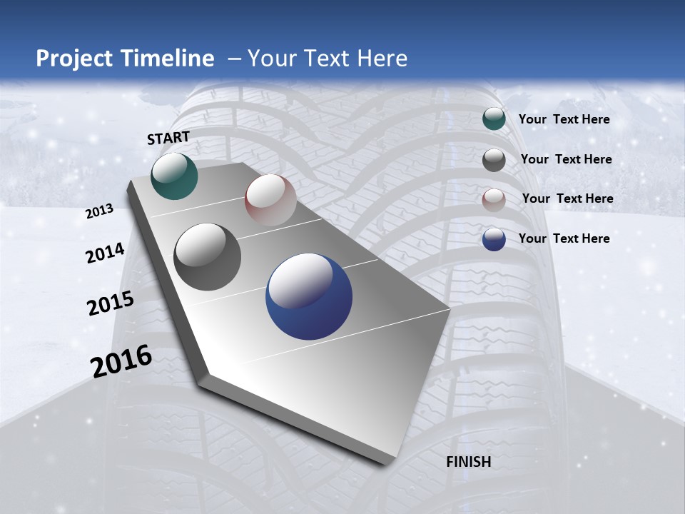 Schnee Pflicht Schneefahrbahn PowerPoint Template
