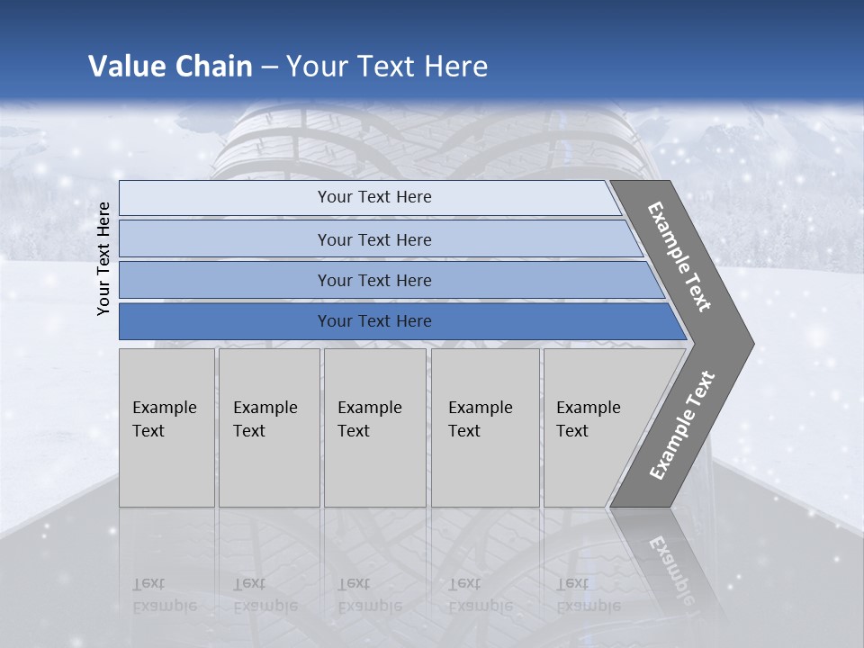 Schnee Pflicht Schneefahrbahn PowerPoint Template