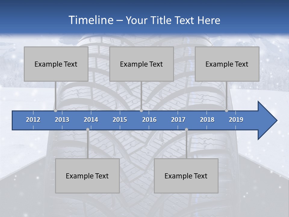 Schnee Pflicht Schneefahrbahn PowerPoint Template
