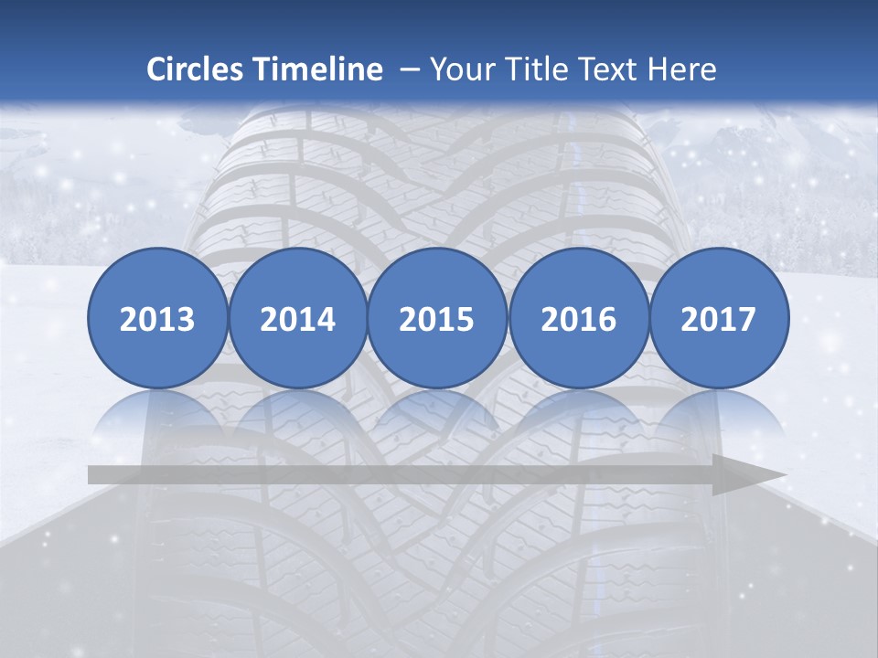 Schnee Pflicht Schneefahrbahn PowerPoint Template