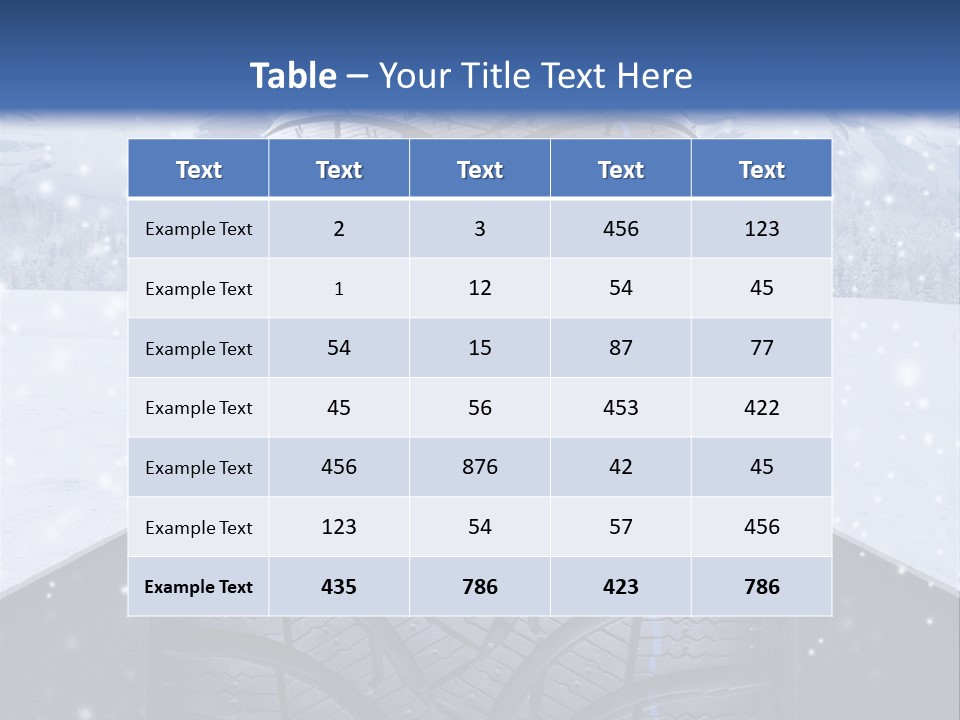 Schnee Pflicht Schneefahrbahn PowerPoint Template