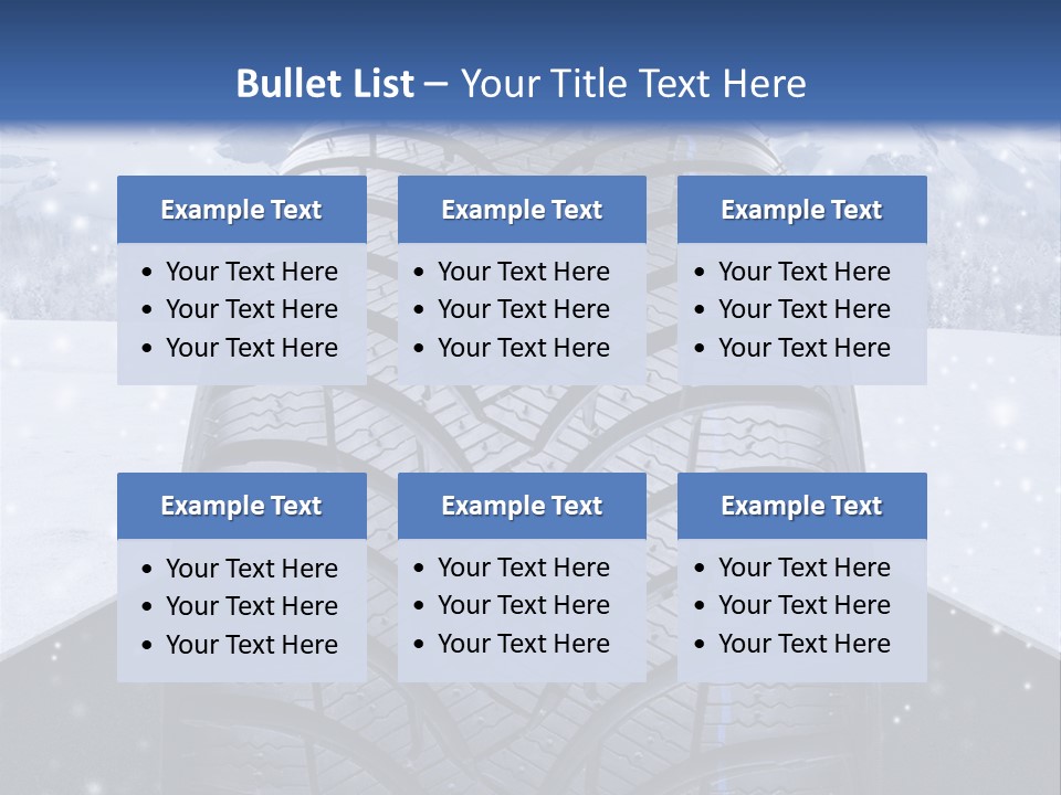 Schnee Pflicht Schneefahrbahn PowerPoint Template