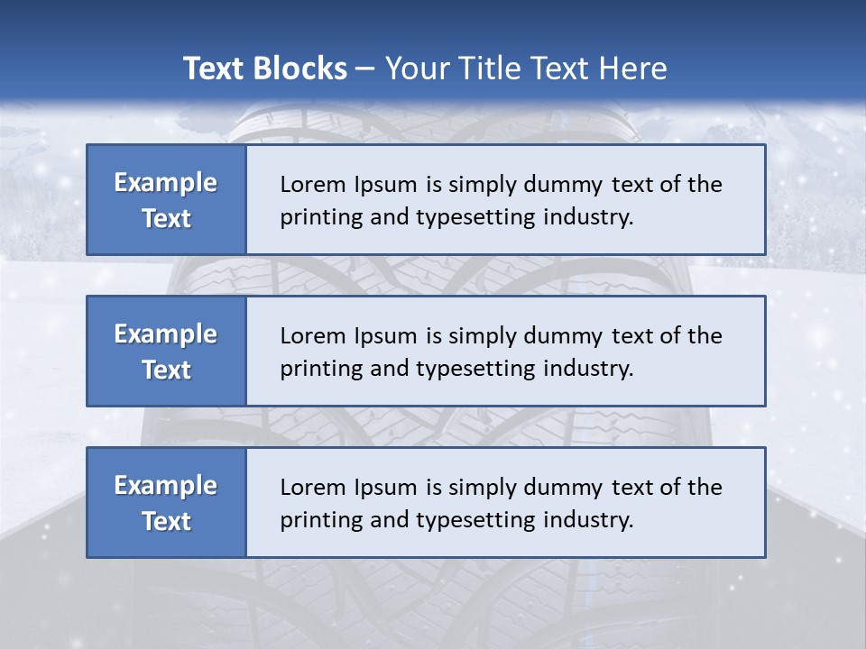 Schnee Pflicht Schneefahrbahn PowerPoint Template