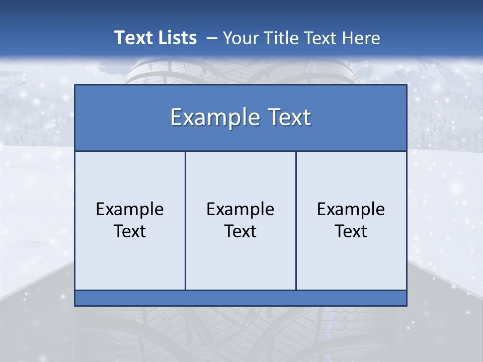 Schnee Pflicht Schneefahrbahn PowerPoint Template