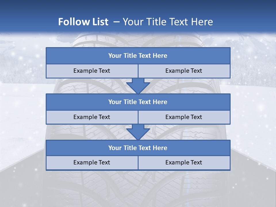Schnee Pflicht Schneefahrbahn PowerPoint Template