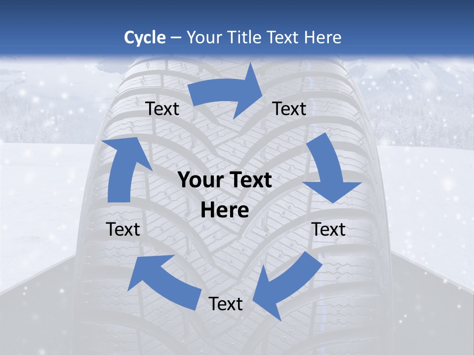 Schnee Pflicht Schneefahrbahn PowerPoint Template