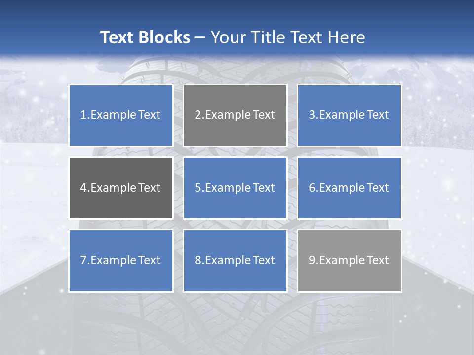 Schnee Pflicht Schneefahrbahn PowerPoint Template