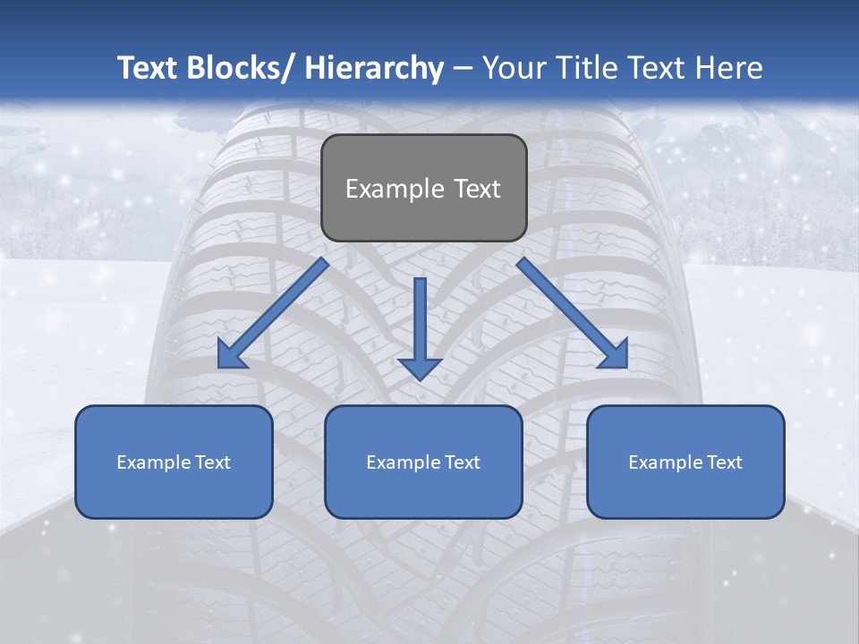 Schnee Pflicht Schneefahrbahn PowerPoint Template