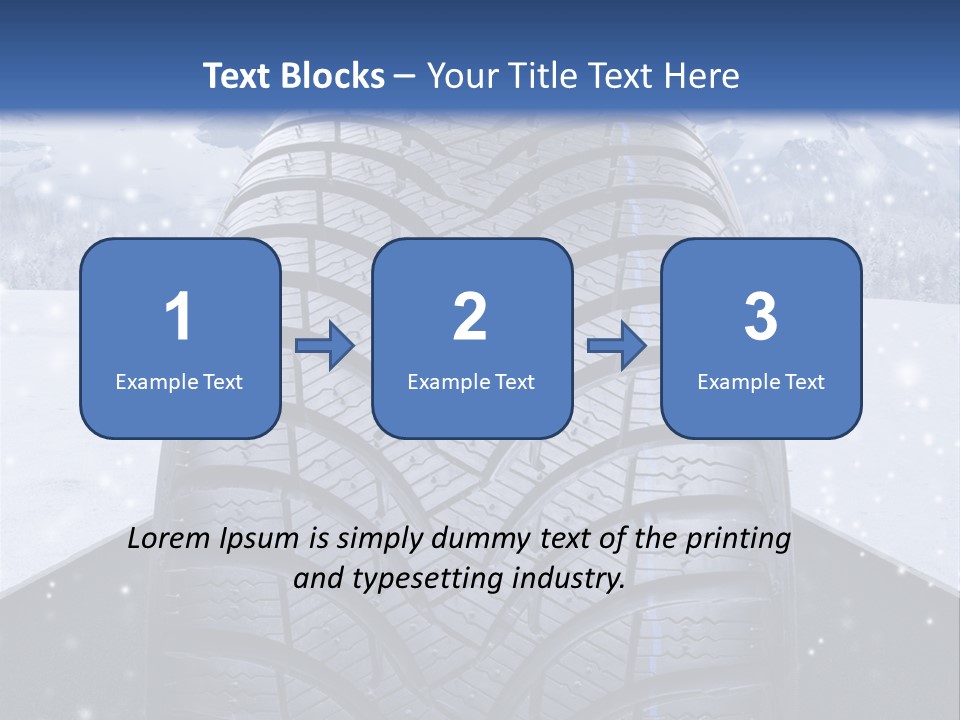 Schnee Pflicht Schneefahrbahn PowerPoint Template